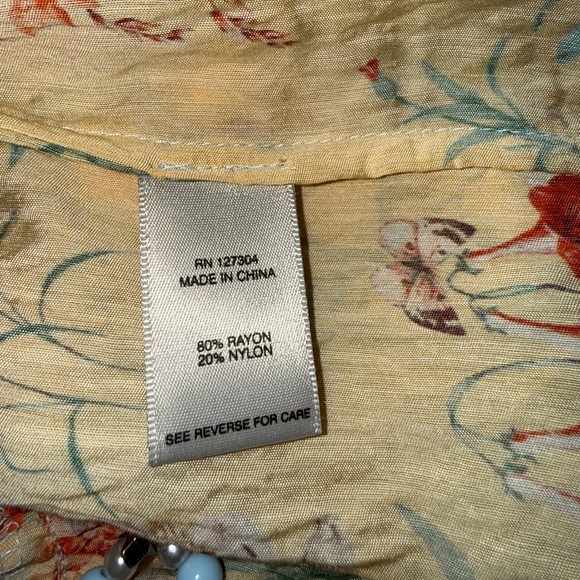 NWT John Mark Enchanted Garden Boho Peasant Top XL - Picture 9 of 11